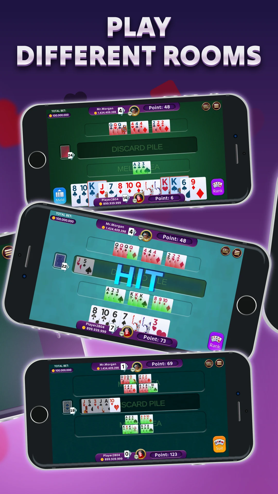 Rummy 500 - Offline Card Games screenshot