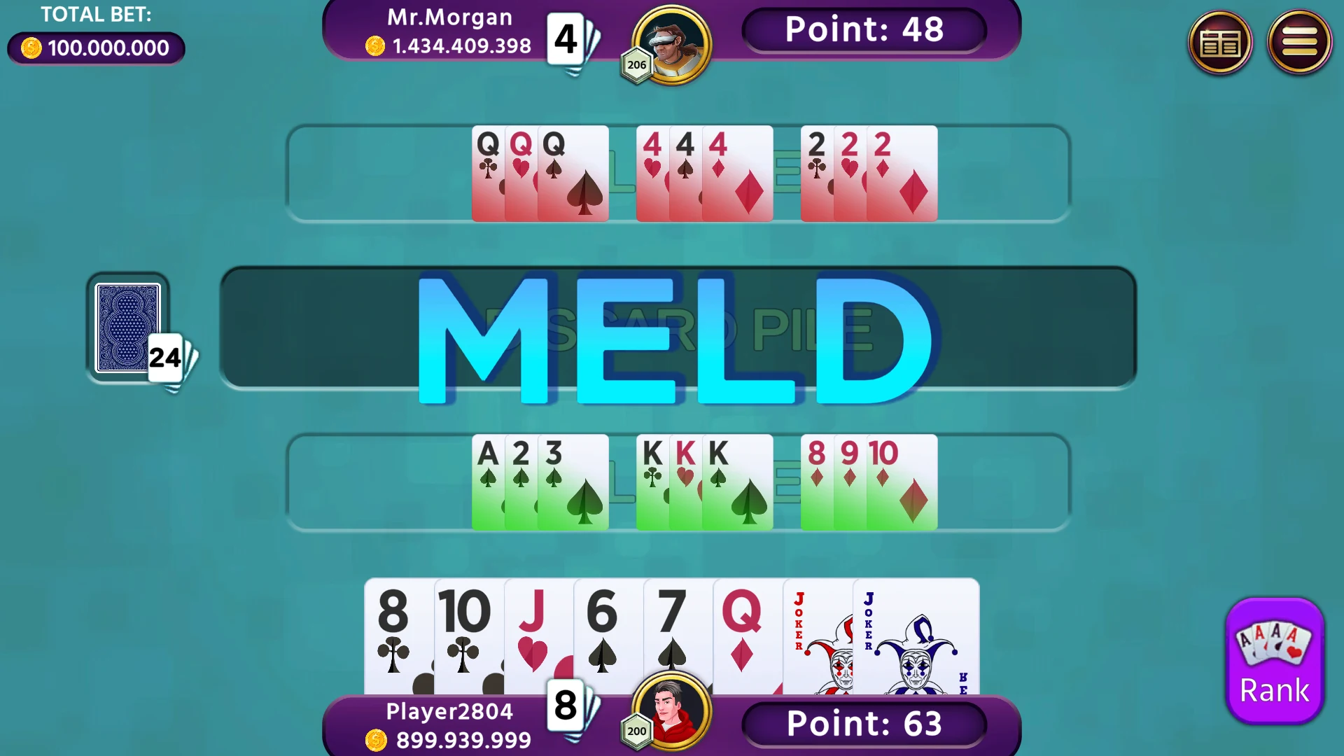 Rummy 500 - Offline Card Games screenshot