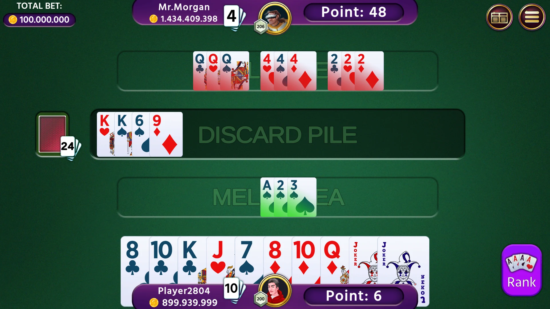 Rummy 500 - Offline Card Games screenshot