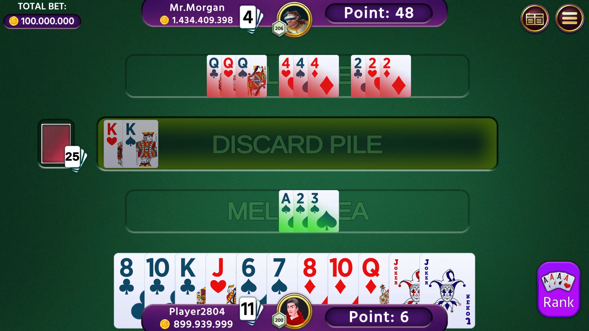 Rummy 500 - Offline Card Games screenshot