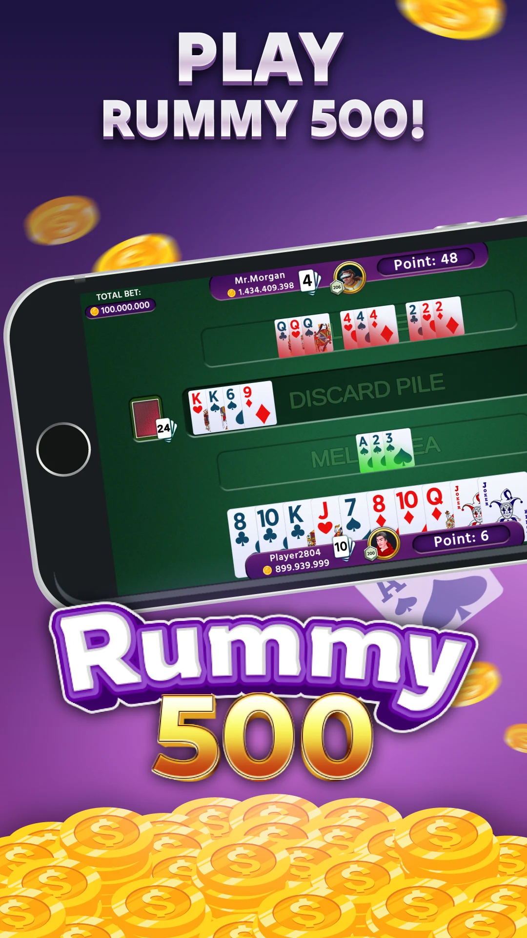 Rummy 500 - Offline Card Games screenshot